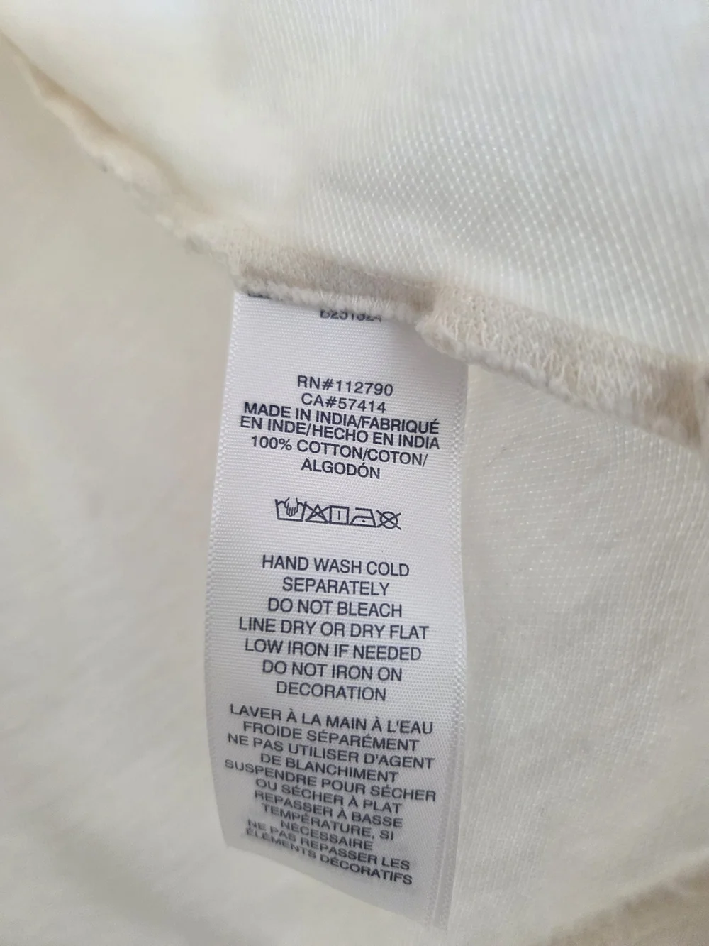 True Religion Men's Cream Long-Sleeve Polo Medium